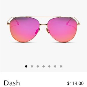 Dash gold/pink mirror polarized Diff sunglasses